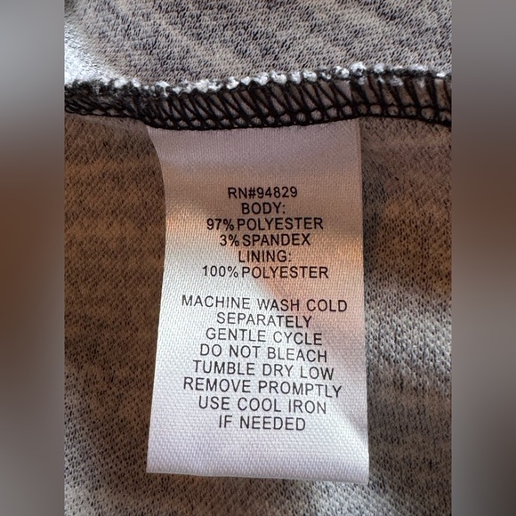 Derek Heart Black & White Short Sleeve Fit-and-Flare Dress Large - Picture 7 of 7